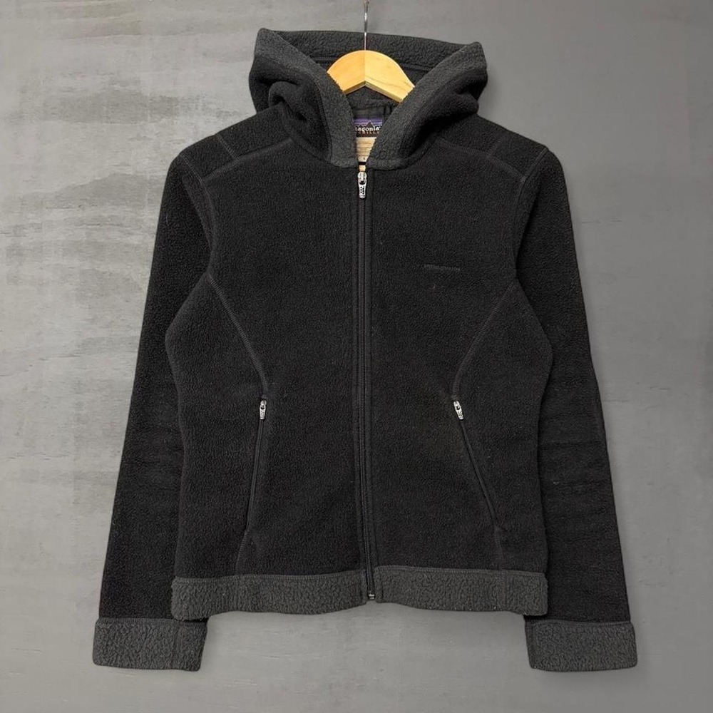 Patagonia Synchilla Fleece Hoodie Black Full Zip Jacket 25318F8 Women's Small
